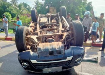 Sekda Lampung Timur Kecelakaan