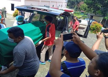 Jenazah pelaku perampokan BRI Link Lampung Timur