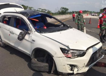 Kecelakaan di Tol Bakter Lampung