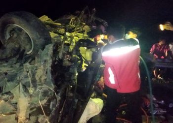Kecelakaan di Tol Bakauheni-Terbanggi Besar (Bakter) Lampung