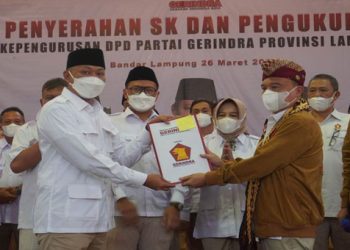 Rahmat Mirzani Djausal Pimpin Gerindra Lampung