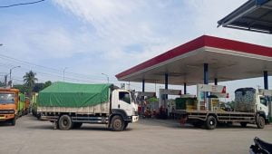 SPBU di Jalan Soekarno-Hatta (Bypass), Bandar Lampung, Provinsi Lampung