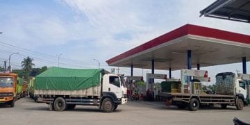 SPBU di Jalan Soekarno-Hatta (Bypass), Bandar Lampung, Provinsi Lampung