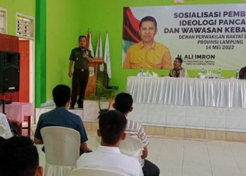 Danramil Berikan Wawasan Pembinaan Ideologi  Pancasila di Lampung Timur