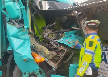 Kecelakaan truk di Natar Lampung Selatan