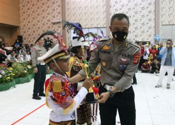 Tampil Memukau, Lampung Timur Juarai Polisi Cilik di Polda Lampung