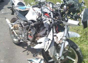 Penampakan Motor Ninja Usai Tabrakan Maut dengan Tronton di Lampung Timur