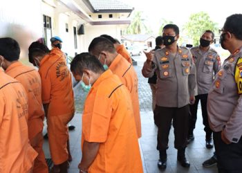 Konferensi Pers Polres Lampung Timur.