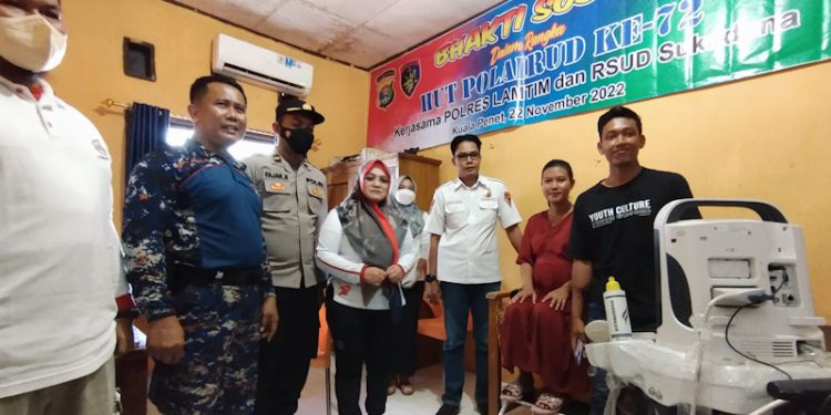 Baksos Polairud Polres Lampung Timur di HUT ke 72.