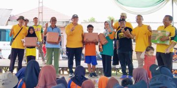 Pembagian Hadiah HUT Desa Labuhan Ratu Baru, Lampung Timur.