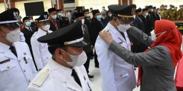 Pelantikan lurah dan camat di Bandar Lampung