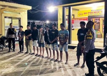 Polisi Amankan 8 Pelaku Tawuran Sarung di Lampung Timur