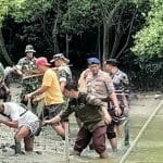 Jaga Ekosistem, Kodim Lampung Timur Tanam 1000 Pohon Mangrove