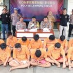 27 Orang Tersangka Curat dan Curanmor Meringkuk di Mapolres Lampung Timur