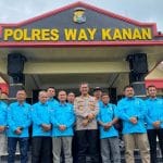 PWI Audiensi dengan Kapolres Way Kanan