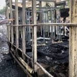 Truck Muatan Solar Terbakar di Pringsewu, Sopir Melarikan Diri